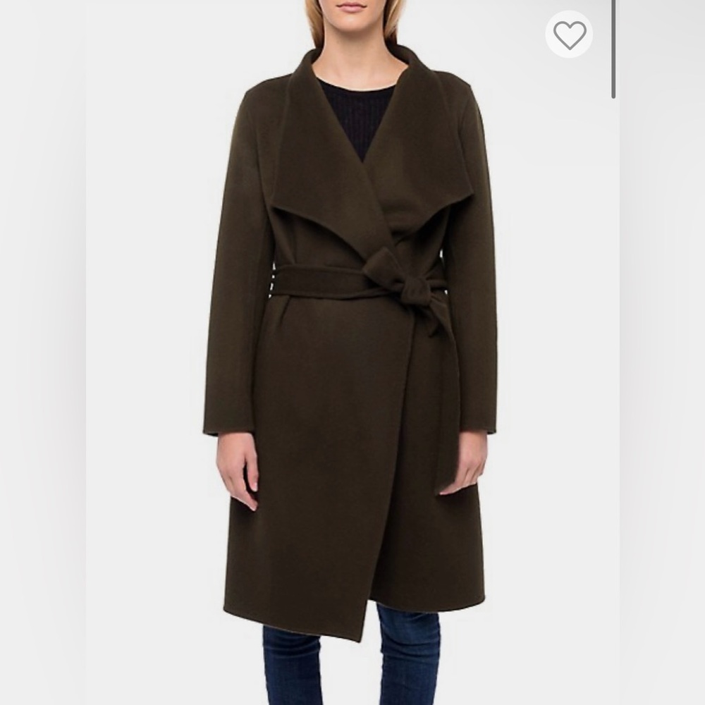 The Line Meghan Wool Wrap Coat - Olive Green, Size Small (NWT)